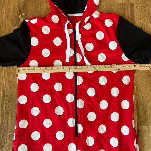 NWOT Disney Parks Minnie Mouse One Piece Pajama Set SZ M - Picture 3 of 5